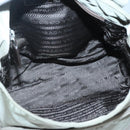 PRADA Shoulder Bag Nylon Green Silver Auth 121113-11