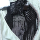 PRADA Shoulder Bag Nylon Green Silver Auth 121113-21