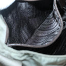 PRADA Shoulder Bag Nylon Green Silver Auth 121113-22