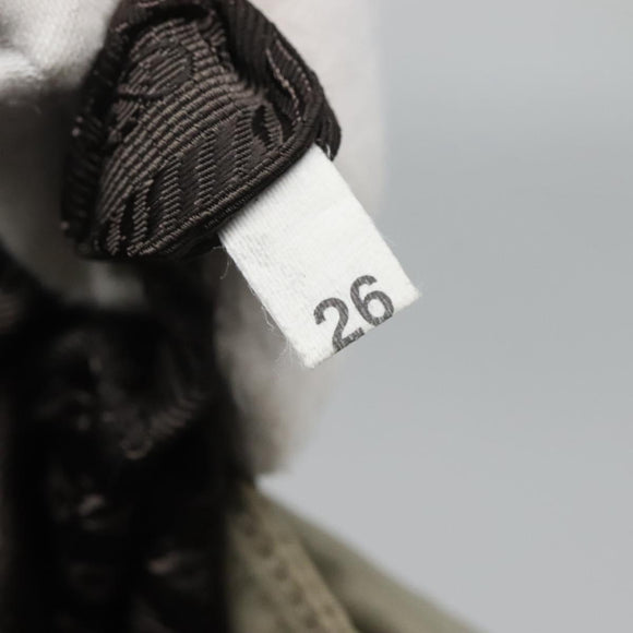 PRADA Shoulder Bag Nylon Green Silver Auth 121113