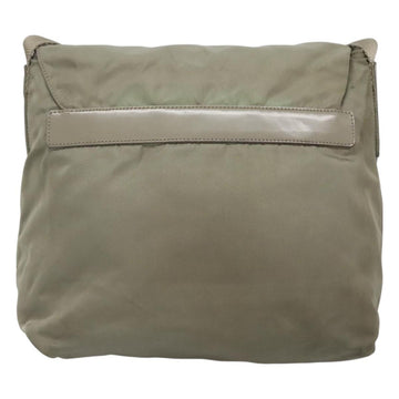 PRADA Shoulder Bag Nylon Green Silver Auth 121113 - 0