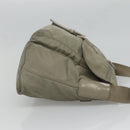 PRADA Shoulder Bag Nylon Green Silver Auth 121113-3