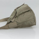 PRADA Shoulder Bag Nylon Green Silver Auth 121113-4