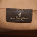 GUCCI GG Supreme Web Sherry Line Clutch Bag PVC Beige Red 156 01 030 Auth 121114-13