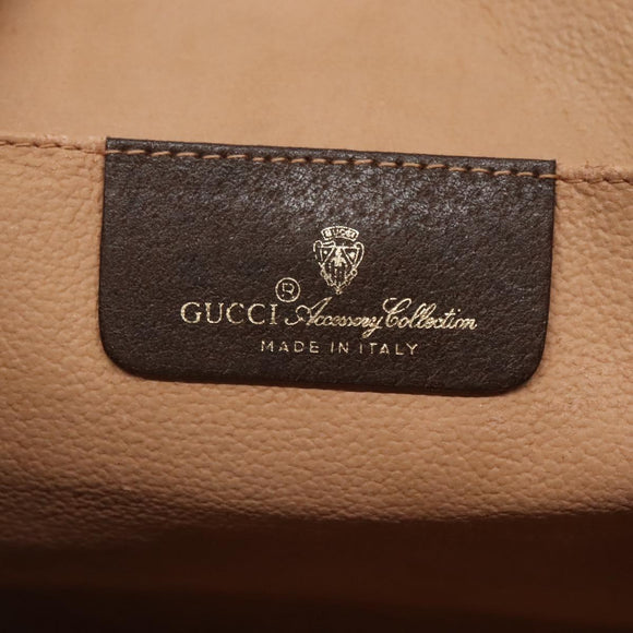 GUCCI GG Supreme Web Sherry Line Clutch Bag PVC Beige Red 156 01 030 Auth 121114