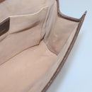 GUCCI GG Supreme Web Sherry Line Clutch Bag PVC Beige Red 156 01 030 Auth 121114-15