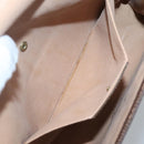 GUCCI GG Supreme Web Sherry Line Clutch Bag PVC Beige Red 156 01 030 Auth 121114-17