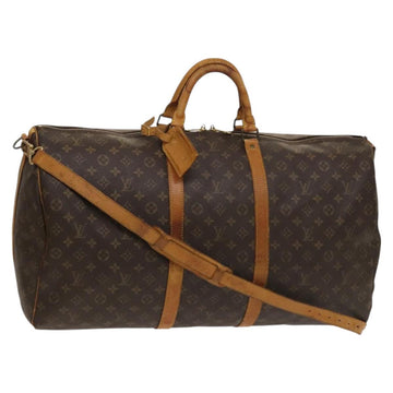LOUIS VUITTON Monogram Keepall Bandouliere 60 Boston Bag M41412 LV Auth 121115