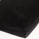 CELINE Pouch Nylon Black Gold Auth 121116-15