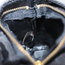 CELINE Pouch Nylon Black Gold Auth 121116-18