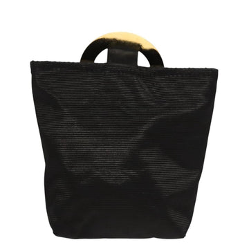 CELINE Pouch Nylon Black Gold Auth 121116 - 0