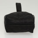 CELINE Pouch Nylon Black Gold Auth 121116-5