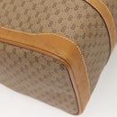 GUCCI Micro GG Supreme Hand Bag PVC Beige Gold Auth 121121-15