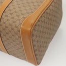 GUCCI Micro GG Supreme Hand Bag PVC Beige Gold Auth 121121-16