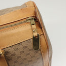 GUCCI Micro GG Supreme Hand Bag PVC Beige Gold Auth 121121-10