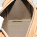 GUCCI Micro GG Supreme Hand Bag PVC Beige Gold Auth 121121-17