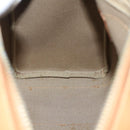 GUCCI Micro GG Supreme Hand Bag PVC Beige Gold Auth 121121-18