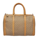 GUCCI Micro GG Supreme Hand Bag PVC Beige Gold Auth 121121-13