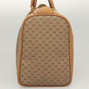 GUCCI Micro GG Supreme Hand Bag PVC Beige Gold Auth 121121-3