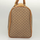 GUCCI Micro GG Supreme Hand Bag PVC Beige Gold Auth 121121-4