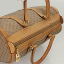 GUCCI Micro GG Supreme Hand Bag PVC Beige Gold Auth 121121-6