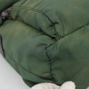 PRADA Shoulder Bag Nylon Green Silver Auth 121124-15