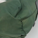 PRADA Shoulder Bag Nylon Green Silver Auth 121124-16