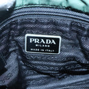 PRADA Shoulder Bag Nylon Green Silver Auth 121124-20