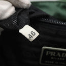 PRADA Shoulder Bag Nylon Green Silver Auth 121124-12