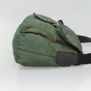 PRADA Shoulder Bag Nylon Green Silver Auth 121124-3