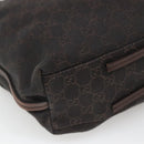 GUCCI GG Canvas Shoulder Bag Brown 101341 Auth 121127-14