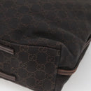GUCCI GG Canvas Shoulder Bag Brown 101341 Auth 121127-15