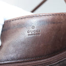 GUCCI GG Canvas Shoulder Bag Brown 101341 Auth 121127-10