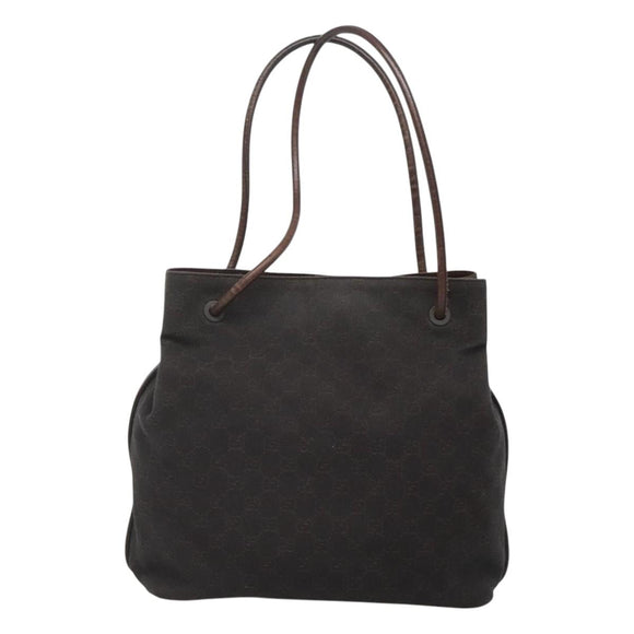 GUCCI GG Canvas Shoulder Bag Brown 101341 Auth 121127