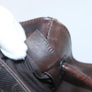 GUCCI GG Canvas Shoulder Bag Brown 101341 Auth 121127-12