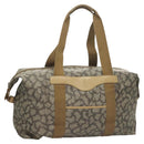 SAINT LAURENT Boston Bag PVC Canvas Gray Auth 121131-1