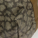 SAINT LAURENT Boston Bag PVC Canvas Gray Auth 121131-9