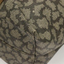 SAINT LAURENT Boston Bag PVC Canvas Gray Auth 121131-14