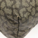SAINT LAURENT Boston Bag PVC Canvas Gray Auth 121131-16