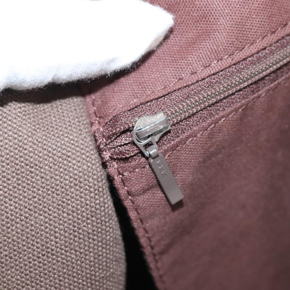 SAINT LAURENT Boston Bag PVC Canvas Gray Auth 121131