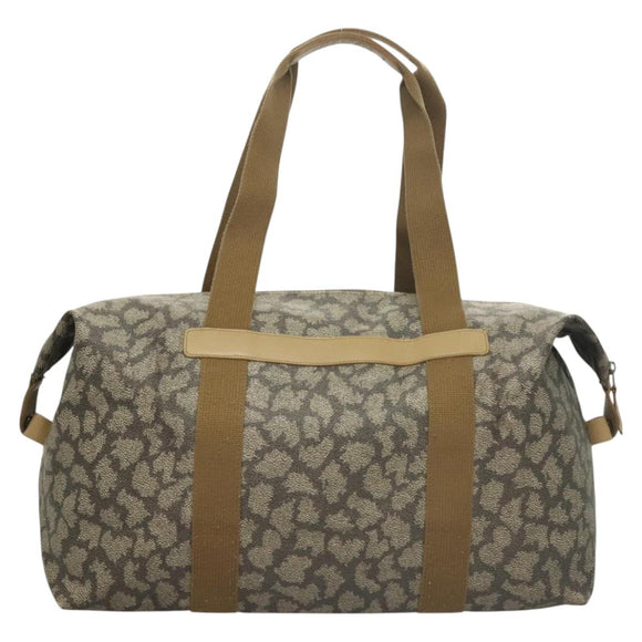 SAINT LAURENT Boston Bag PVC Canvas Gray Auth 121131