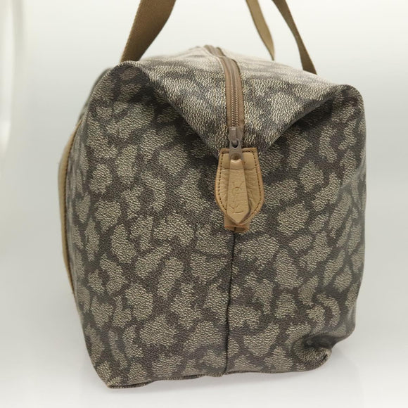 SAINT LAURENT Boston Bag PVC Canvas Gray Auth 121131