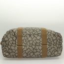 SAINT LAURENT Boston Bag PVC Canvas Gray Auth 121131-5