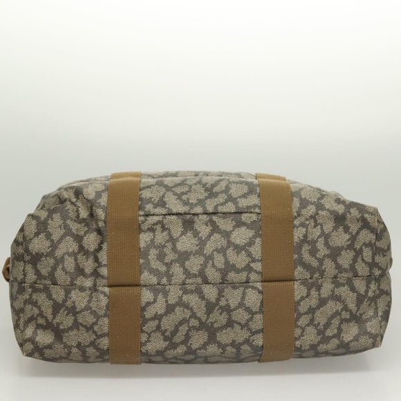 SAINT LAURENT Boston Bag PVC Canvas Gray Auth 121131