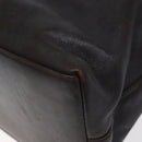 GUCCI Bamboo Hand Bag Leather 2way Dark Brown Gold Auth 121135-16