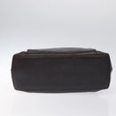 GUCCI Bamboo Hand Bag Leather 2way Dark Brown Gold Auth 121135-5