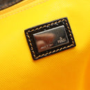 FENDI Zucca Canvas Tote Bag Black Brown Auth 121138-10