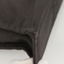 HERMES Her Line MM Hand Bag Canvas Gray Auth 121140-9