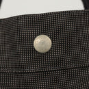 HERMES Her Line MM Hand Bag Canvas Gray Auth 121140-17