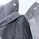 HERMES Her Line MM Hand Bag Canvas Gray Auth 121140-19